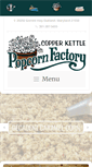 Mobile Screenshot of copperkettlepopcornfactory.com